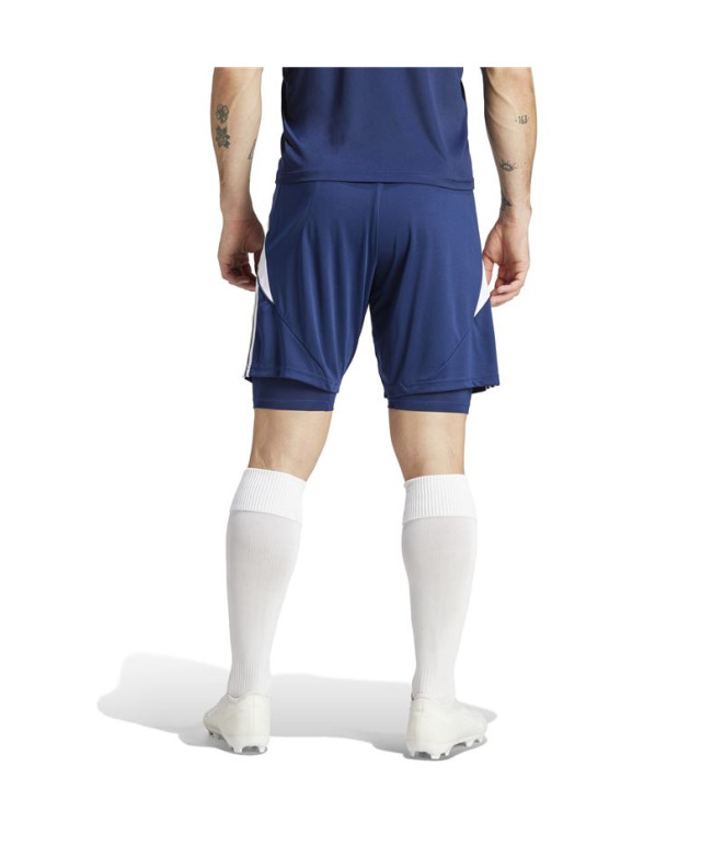 Calça de Futebol adidas Tiro24 Homem Azul