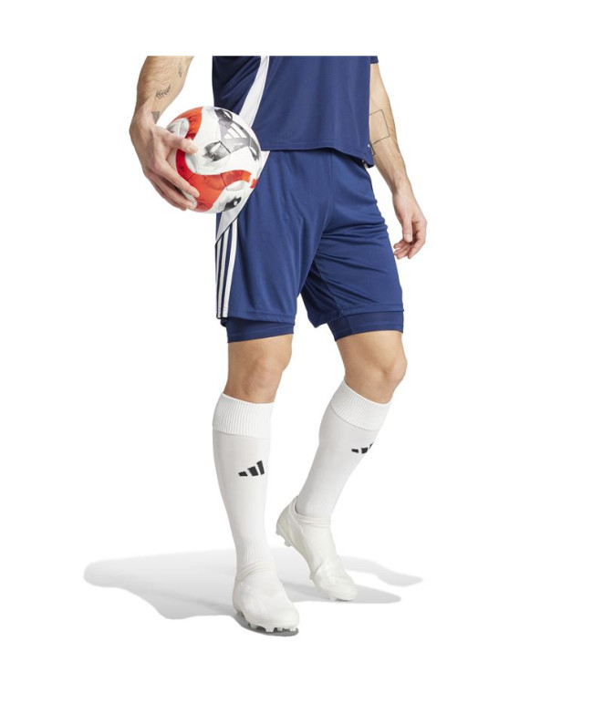 Calça de Futebol adidas Tiro24 Homem Azul