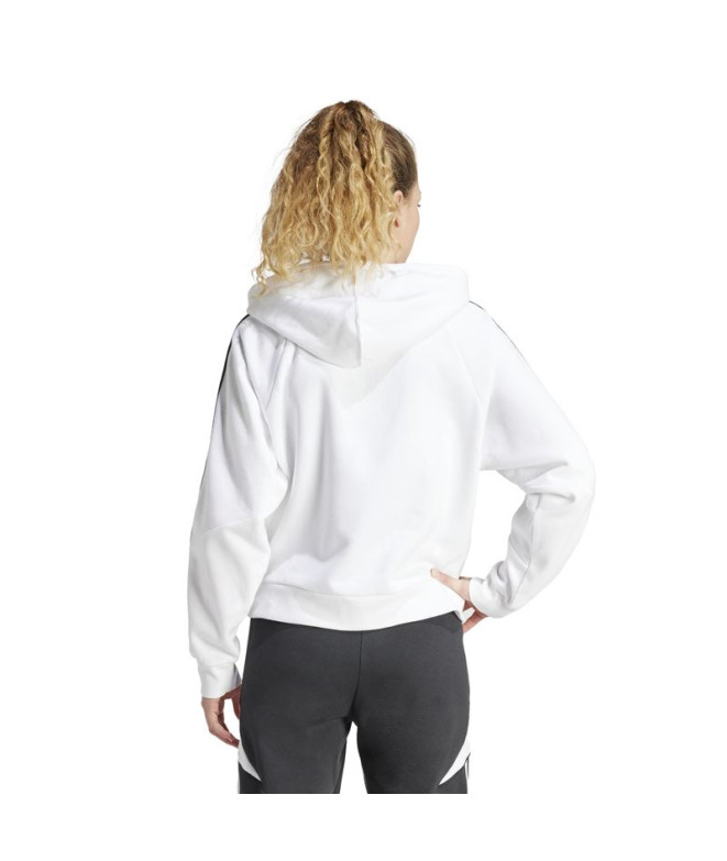 Moletom de Futebol adidas Tiro24 Mulher Blanco