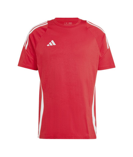 Camiseta de Futebol adidas Tiro24 Homem Vermelho