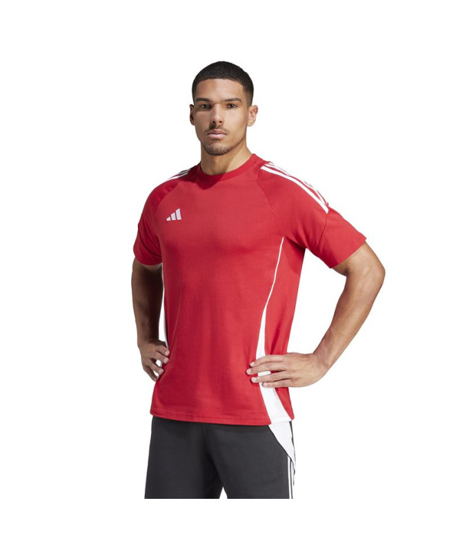 Camiseta de Futebol adidas Tiro24 Homem Vermelho