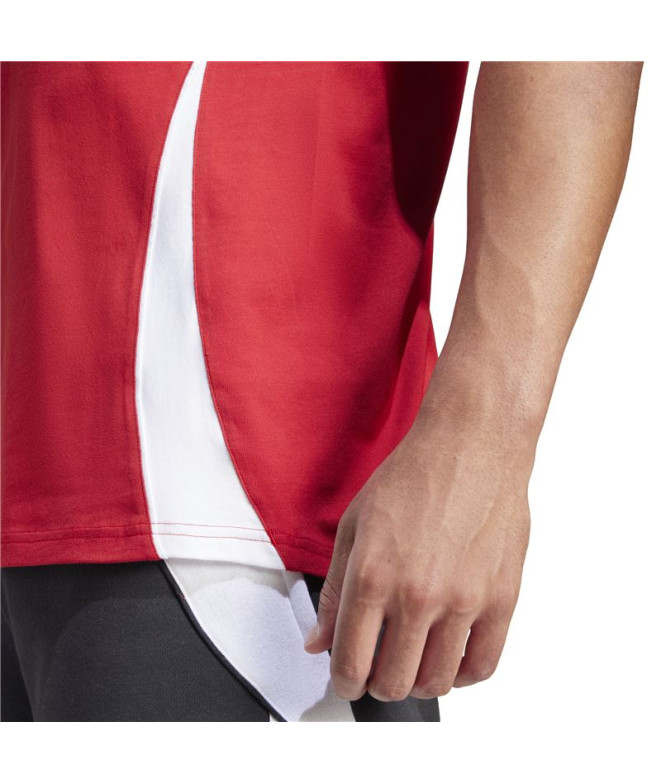 Camiseta de Futebol adidas Tiro24 Homem Vermelho