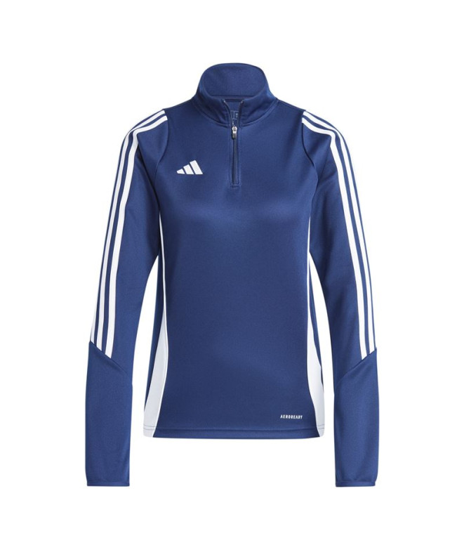 Camiseta de Futebol adidas Tiro24 Mulher Azul