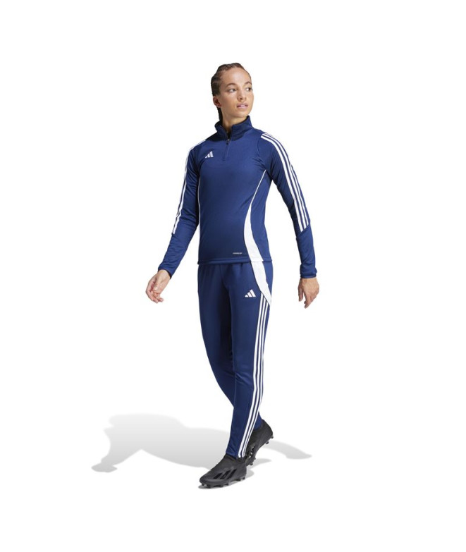 Camiseta de Futebol adidas Tiro24 Mulher Azul
