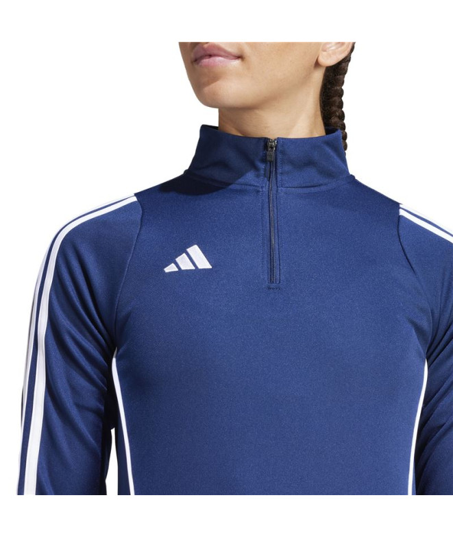 Camiseta de Futebol adidas Tiro24 Mulher Azul