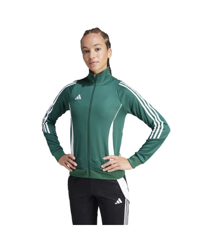 Veste de Football adidas Tiro24 Tr W Femme Drkgrn