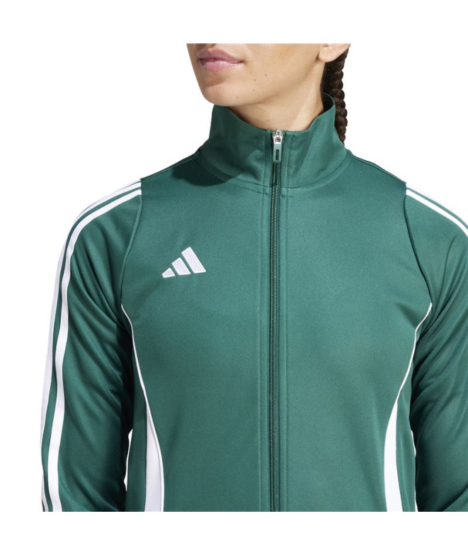 Chaqueta de Fútbol adidas Tiro24 Tr W Mujer Drkgrn