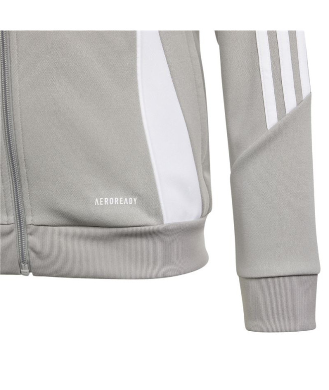 Casaco de Futebol adidas Tiro24 Infantil Cinzento