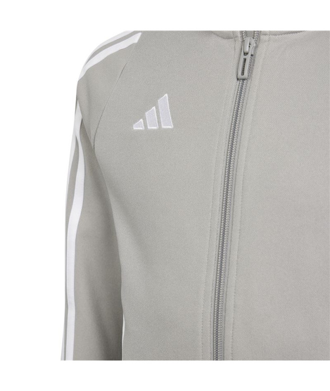 Casaco de Futebol adidas Tiro24 Infantil Cinzento