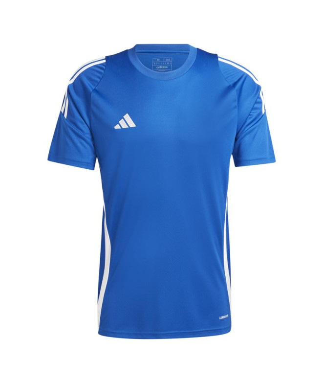 Camiseta de Futebol adidas Tiro24 Homem Azul