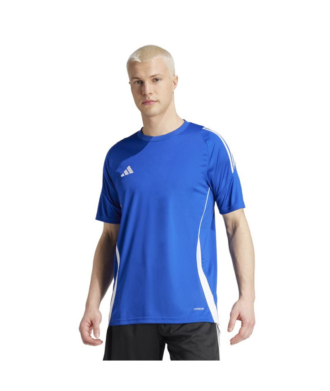 Camiseta de Futebol adidas Tiro24 Homem Azul