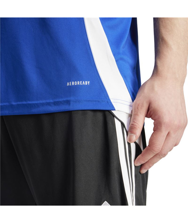 Camiseta de Futebol adidas Tiro24 Homem Azul
