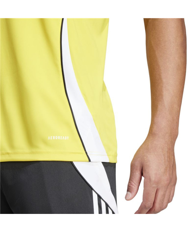 Camiseta de Futebol adidas Tiro24 Homem Amarelo