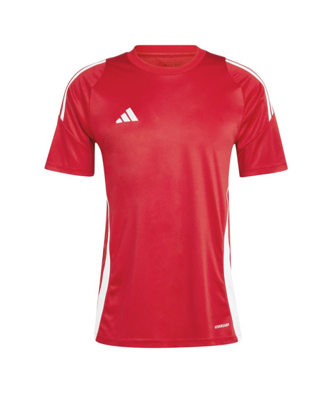 Camiseta de Futebol adidas Tiro24 Homem Vermelho