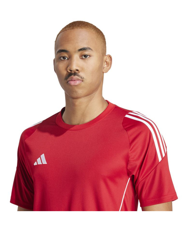 Camiseta de Futebol adidas Tiro24 Homem Vermelho