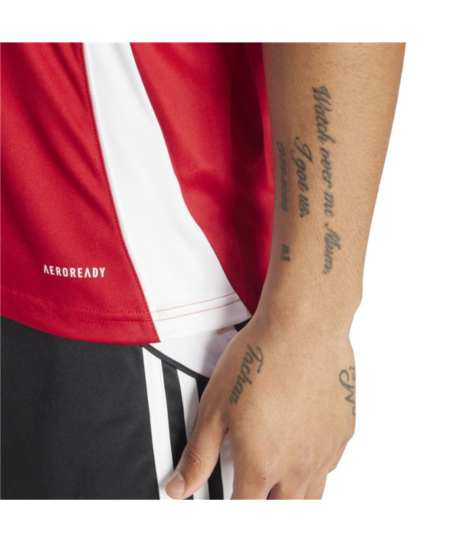 Camiseta de Futebol adidas Tiro24 Homem Vermelho