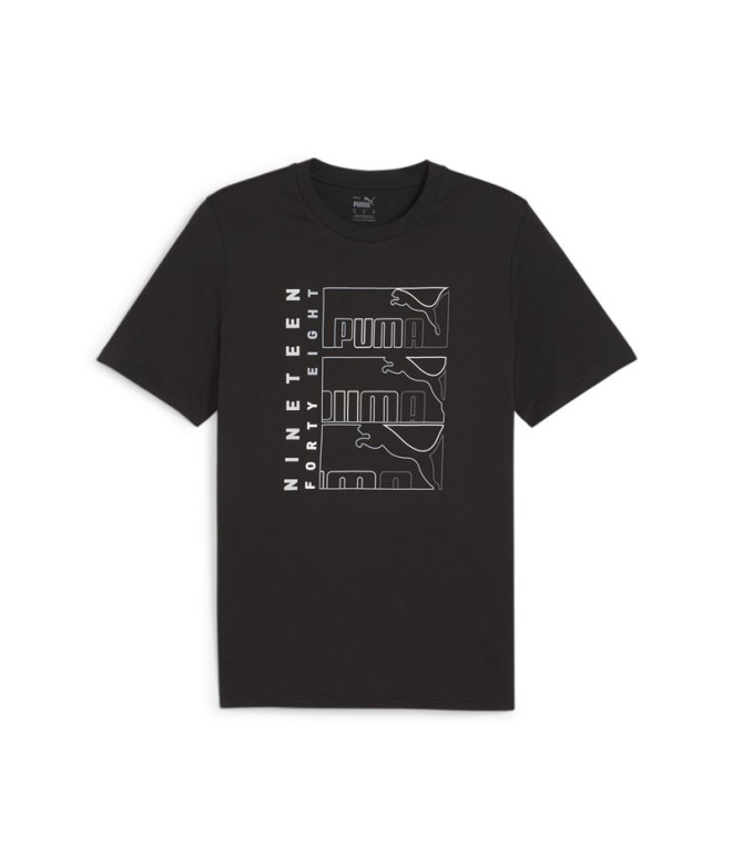 Camiseta Puma Graphics Triple No.1 Preto Homem