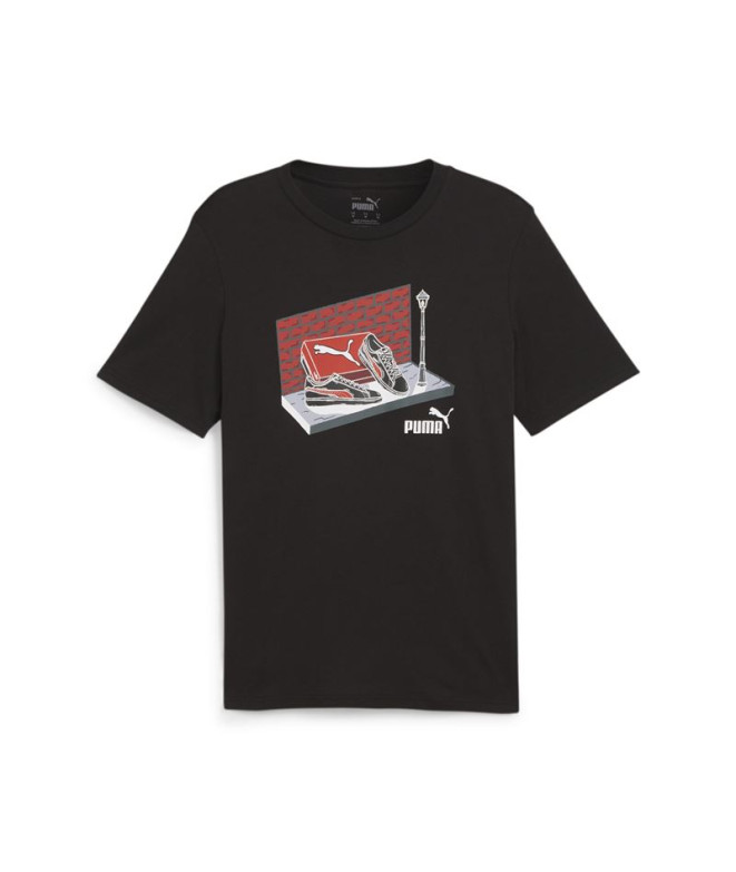 Camiseta Puma Graphics Sneaker Box Negro Hombre