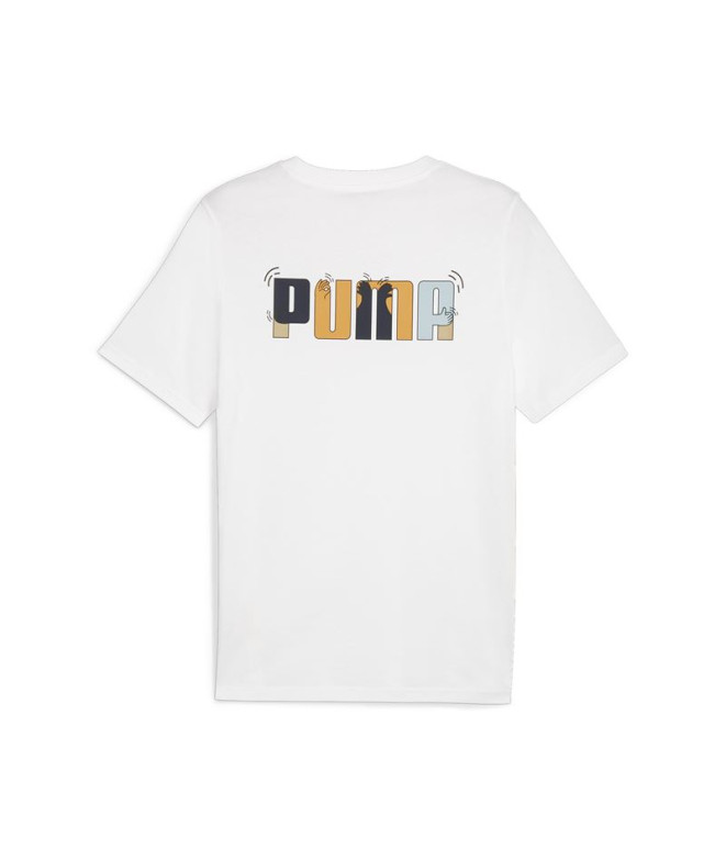 T-shirt Puma GRAPHICS Feel Good White Homme