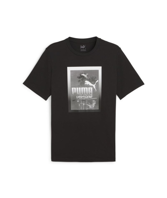 Camiseta Puma GRAPHICS Photoprint Preto Homem