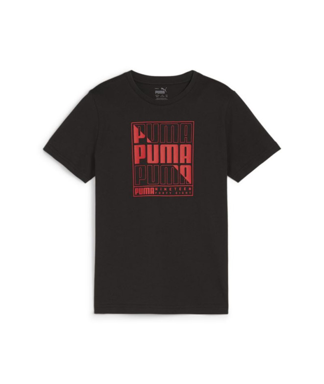 Camiseta Puma GRAPHICS Negro Infantil
