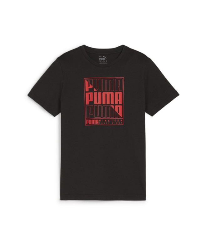 Camiseta Puma GRAPHICS Preto Infantil