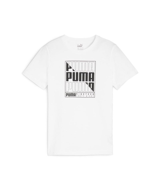 Camiseta Puma GRAPHICS Blanco Infantil