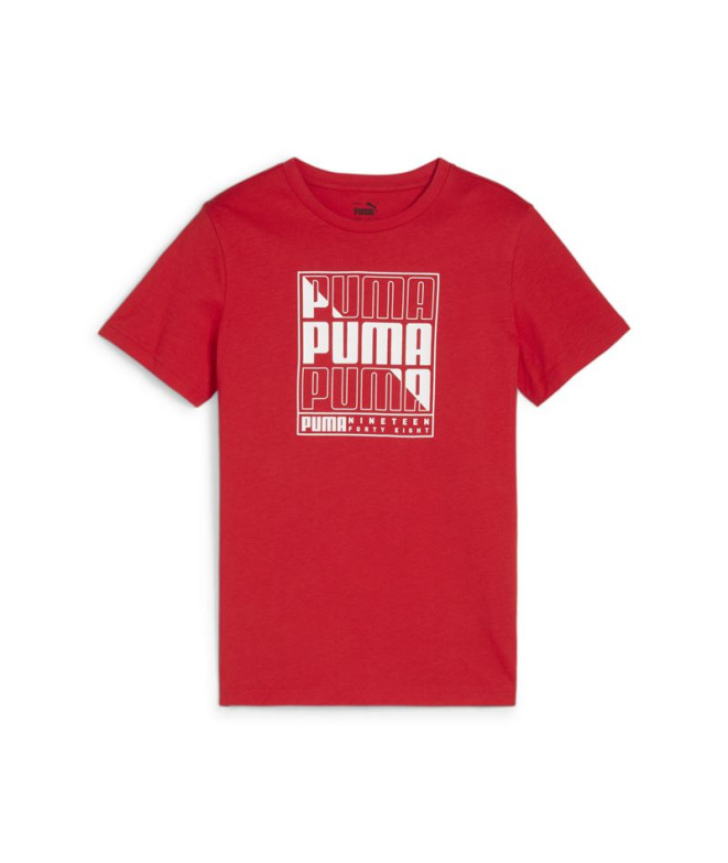 Camiseta Puma GRAPHICS Vermelho Infantil