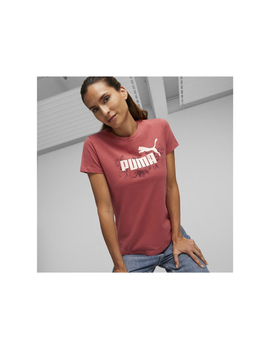 Tee shirt shop puma femme marron