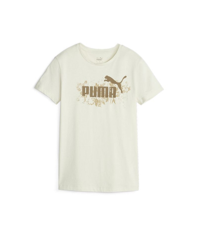 Camiseta Puma Ess+ Floral Vibes Blanco Mujer