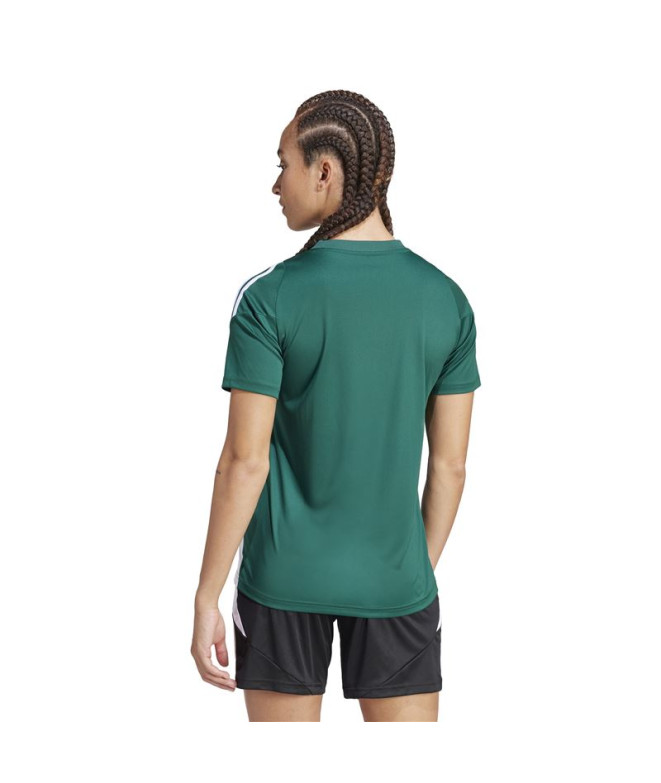 Camiseta de Futebol adidas Tiro24 Mulher Verde