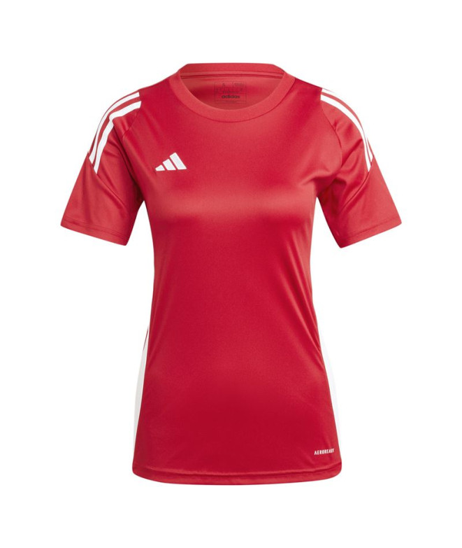 Camiseta de Fútbol adidas Tiro24 Mujer Rojo