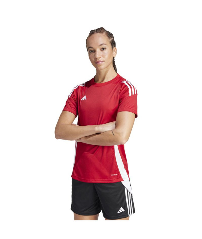 Camiseta de Fútbol adidas Tiro24 Mujer Rojo