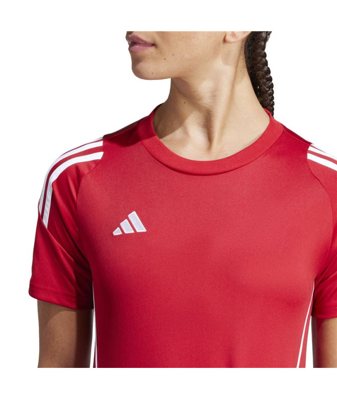 Camiseta de Fútbol adidas Tiro24 Mujer Rojo