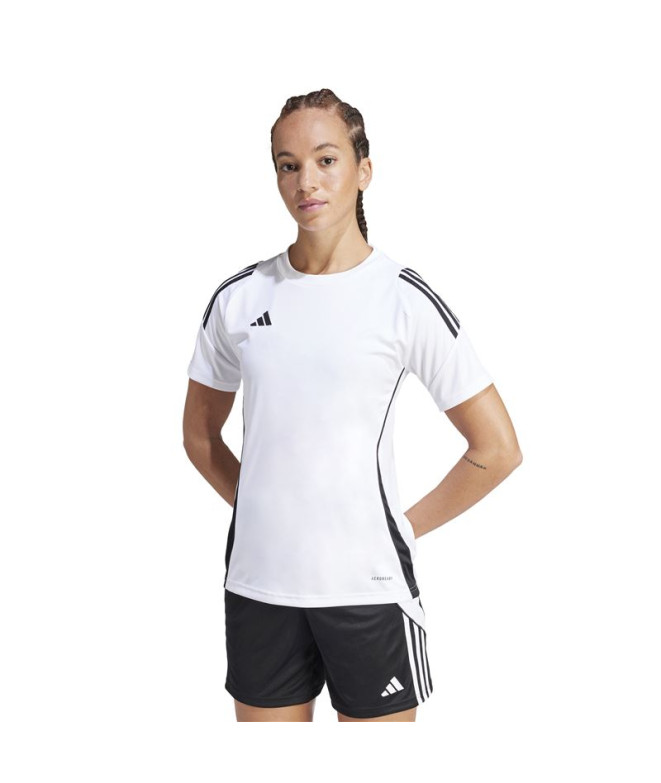 Camiseta de Fútbol adidas Tiro24 Mujer Blanco