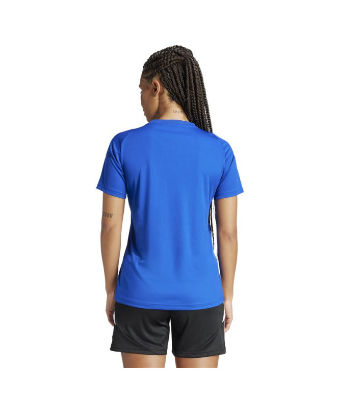 Camiseta de Futebol adidas Tiro24 Mulher Azul