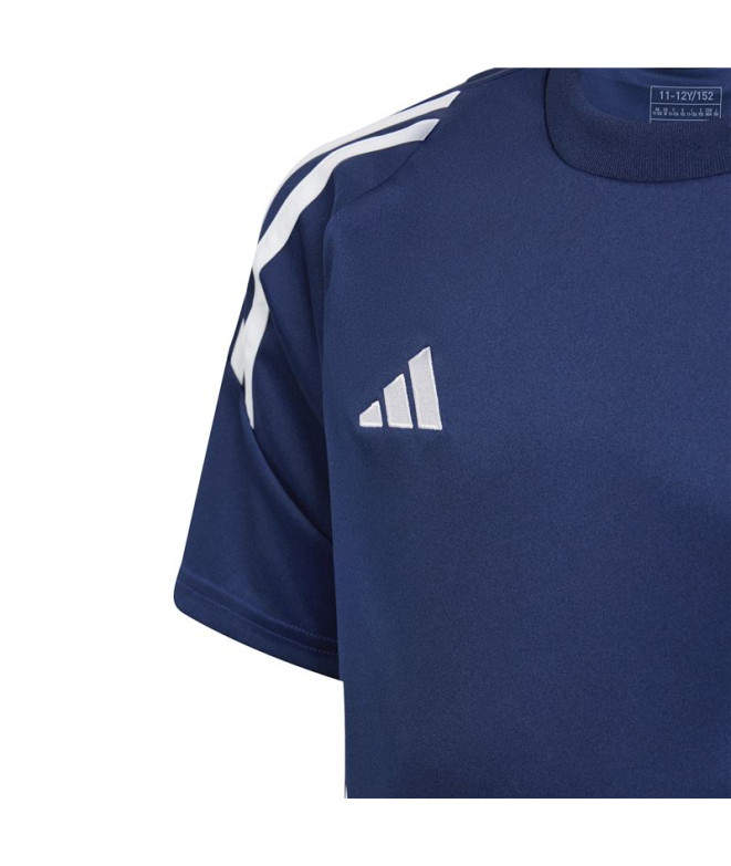 Camiseta de Futebol adidas Tiro24 Infantil Azul