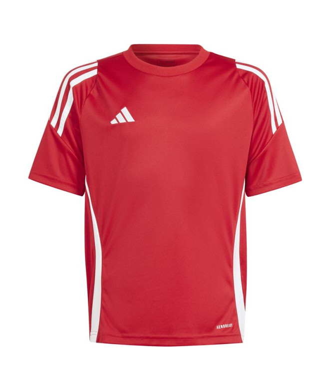 Camiseta de Futebol adidas Tiro24 Infantil Vermelho