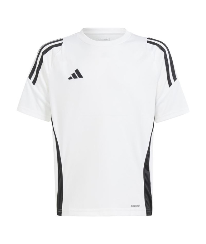 Camiseta de Futebol adidas Tiro24 Infantil Blanco