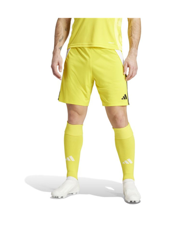 Calça de Futebol adidas Tiro24 Homem Amarelo