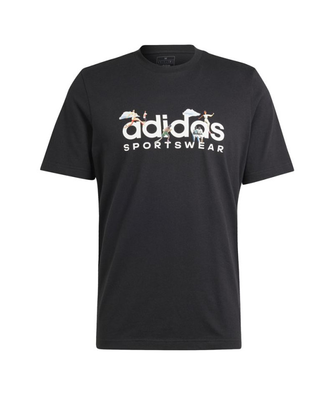 T-shirt adidas Paysage Homme Noir