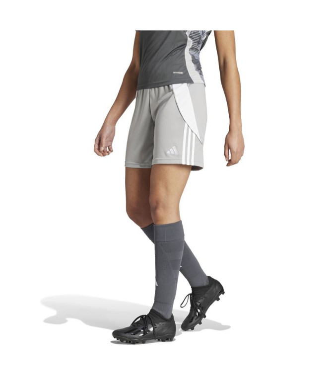 Pantalones de Fútbol adidas Tiro24 Mujer Gris