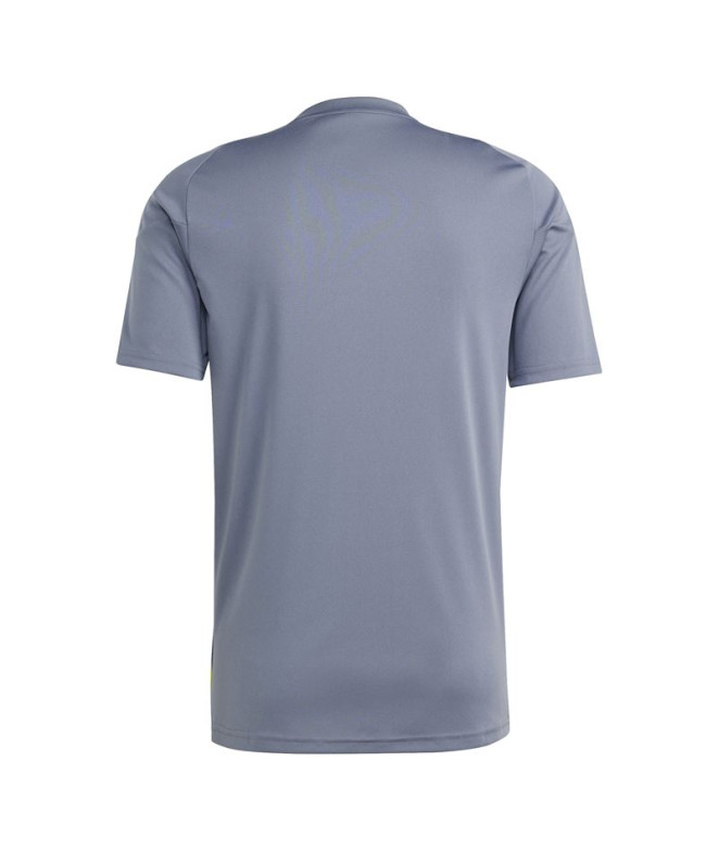 Camiseta de Futebol adidas Tiro24 Homem Cinzento