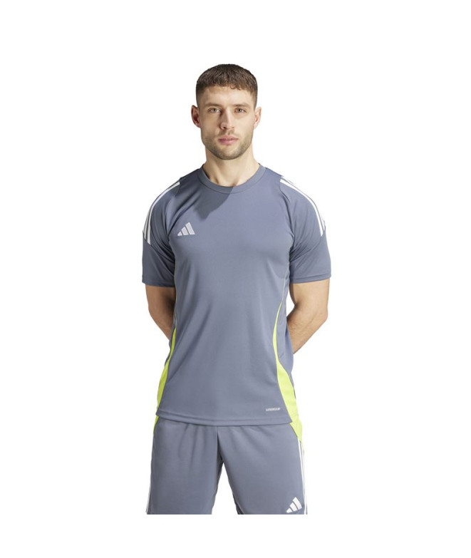 Camiseta de Fútbol adidas Tiro24 Hombre Gris