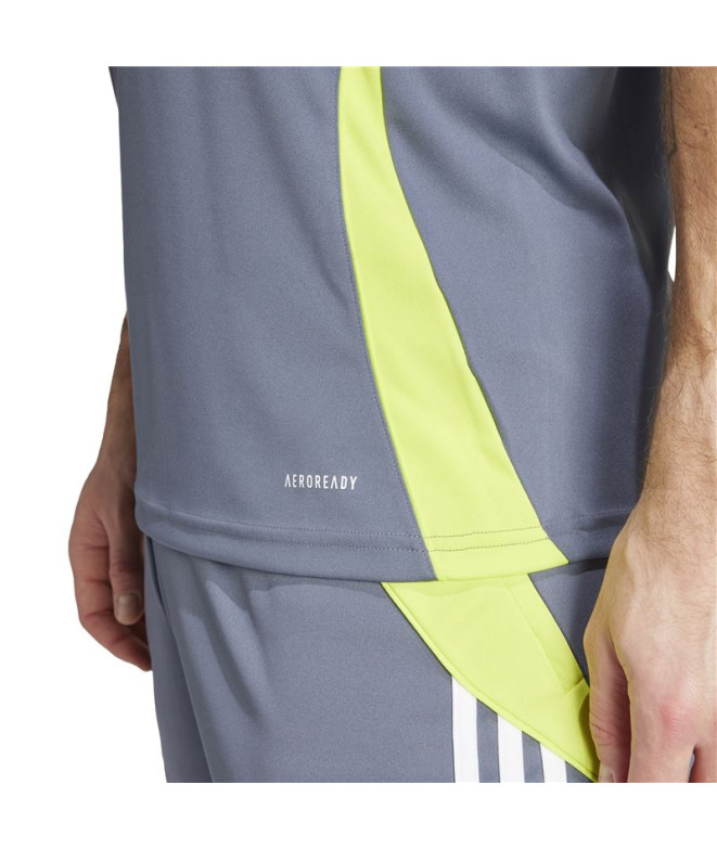 Camiseta de Fútbol adidas Tiro24 Hombre Gris