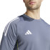 Camiseta de Futebol adidas Tiro24 Homem Cinzento