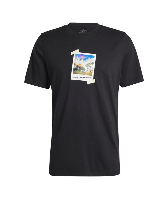 Camiseta adidas All Day I Dream Homem Preto