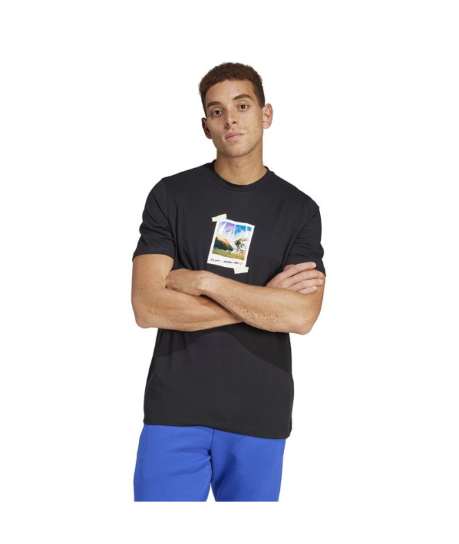 Camiseta adidas All Day I Dream Homem Preto