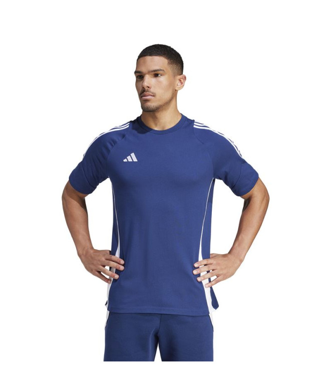 Camiseta de Futebol adidas Tiro24 Homem Azul