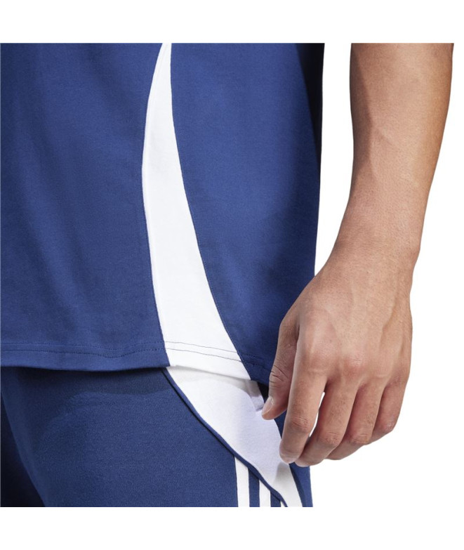 Camiseta de Futebol adidas Tiro24 Homem Azul